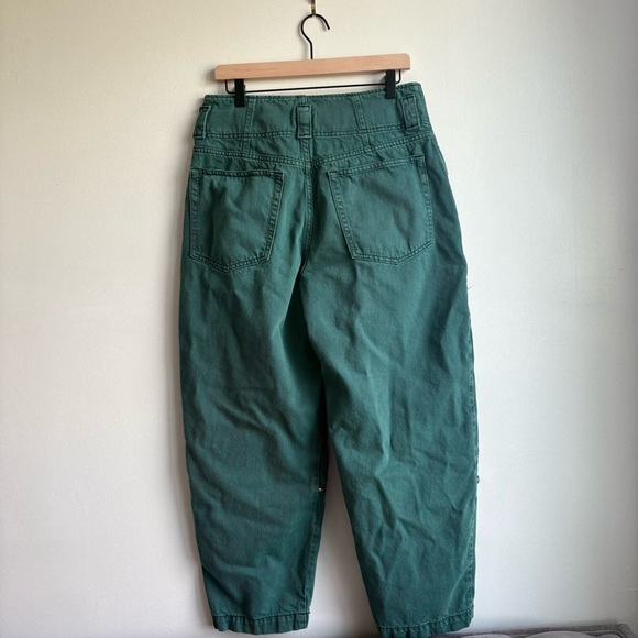 Etica Women’s Barrel Leg Doyle Biker Pants in Quetzal Green Size 31 - Picture 8 of 13